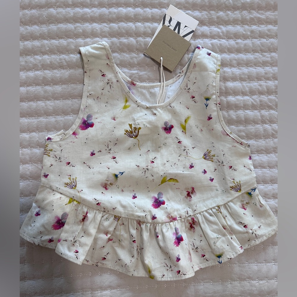 ZARA TIMELESZ FLORAL PRINT TODDLER MATCHING SET NWT SIZE 5T - Picture 7 of 10